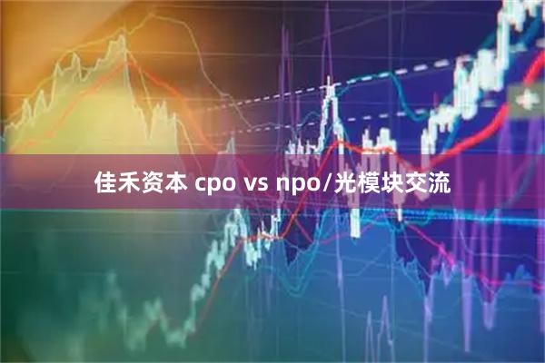 佳禾资本 cpo vs npo/光模块交流